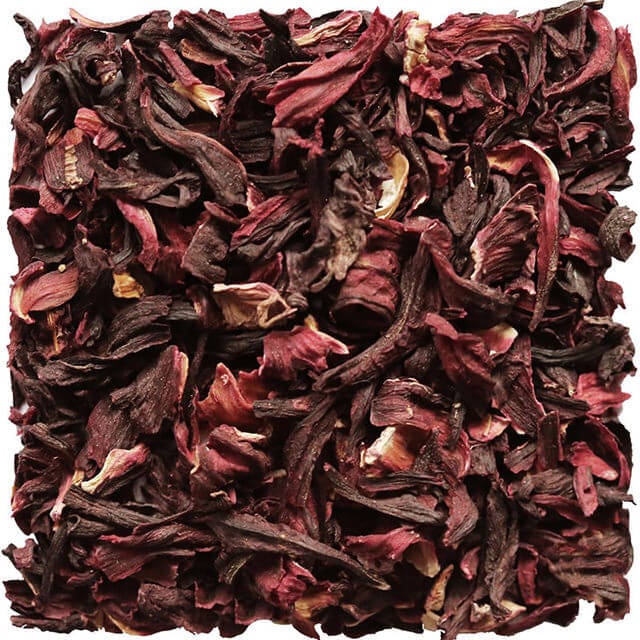 Organic Hibiscus Tea Loose Leaf, Tart Cranberry Taste and Crimson Coloured  Infusion