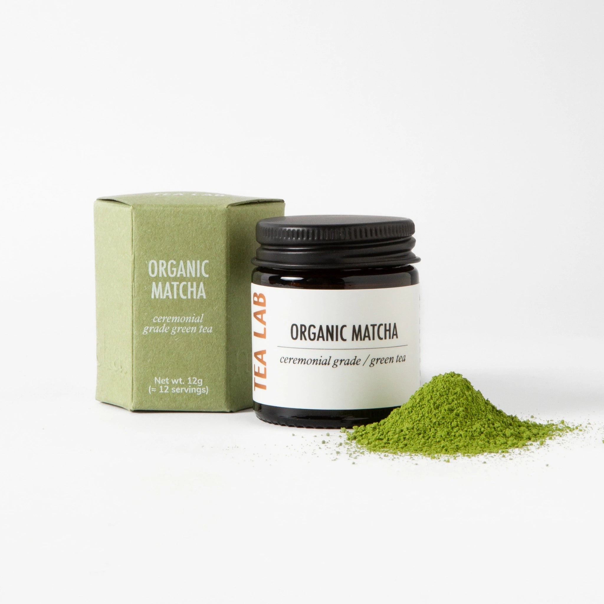 jar of organic ceremonial grade matcha green tea from Uji Japan