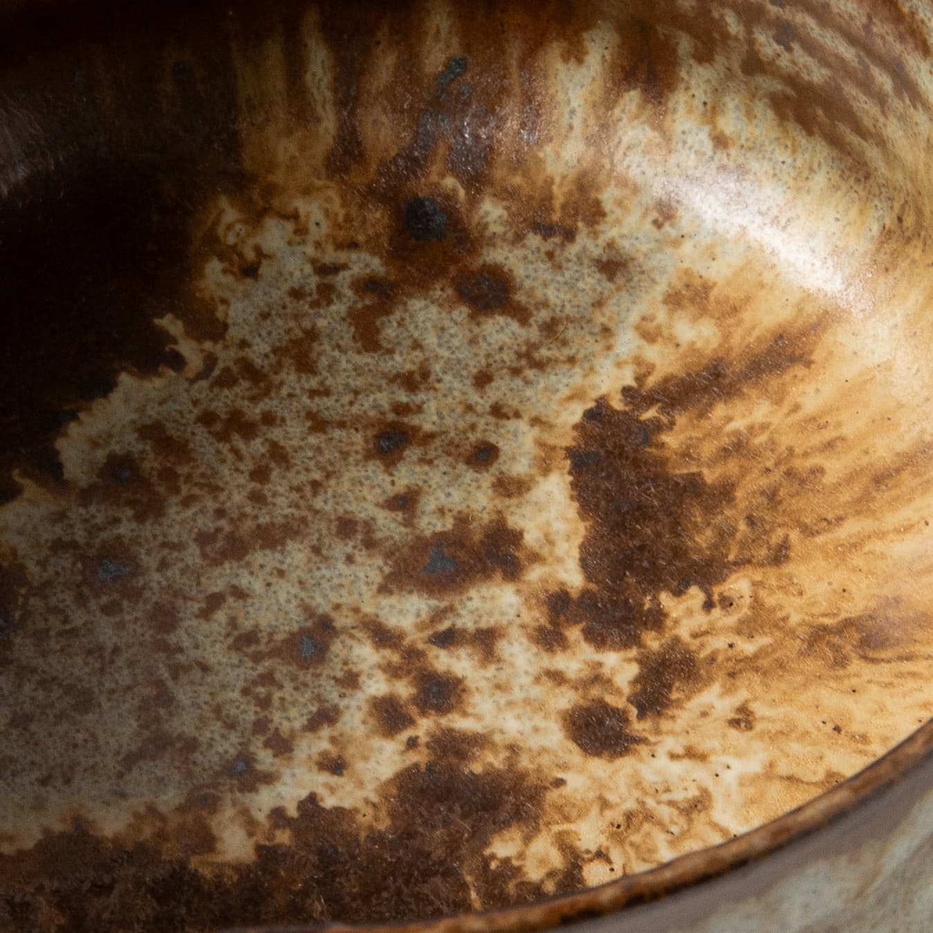 brown earthy glazed matcha bowl
