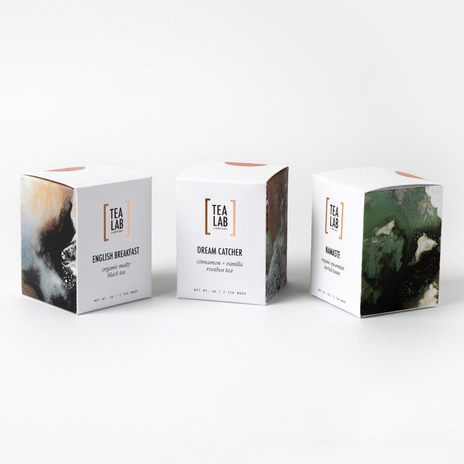 Tea bag gift box for hotel room amenities